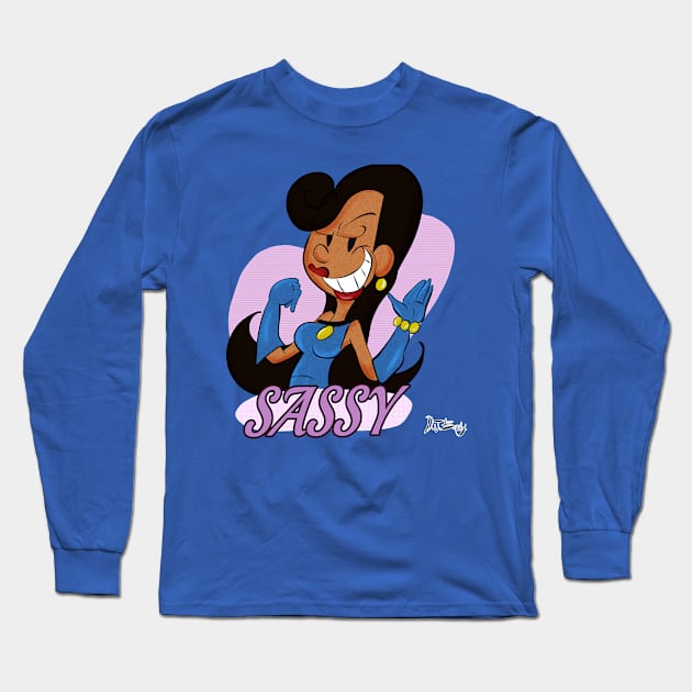 Sassy Henrietta Long Sleeve T-Shirt by D.J. Berry